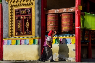 Prayer Wheels, Buddhist, Buddhist Retreat, Colour, Dramatic