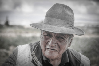 Bolivian farmer