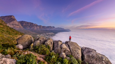 Watching the mist roll into Cape Town