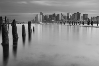 Boston monochromic skyline 