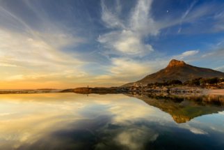 Camps Bay, Cape Town, sunset, windfree, beautiful, calm water