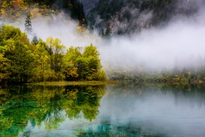 Misty Waters Sichuan Province, China