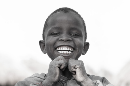 Big Smile Tanzania village boy with the biggest smile