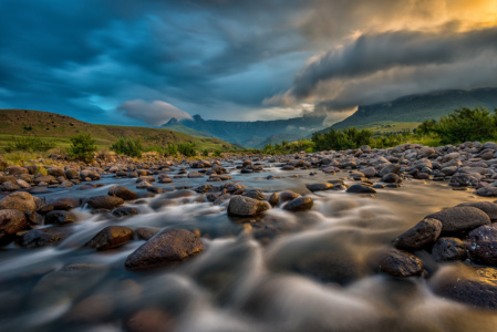 Drakensberg Dramatic Light Dramatic Light in Drakensberg mountains of South Africa