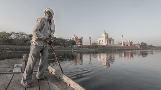 Taj from the river Taj Mahal from the river
