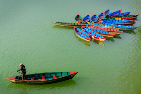 The boatman, Nepal, Lake Pokhara. Finalist Travel Photographer of the Year 2018